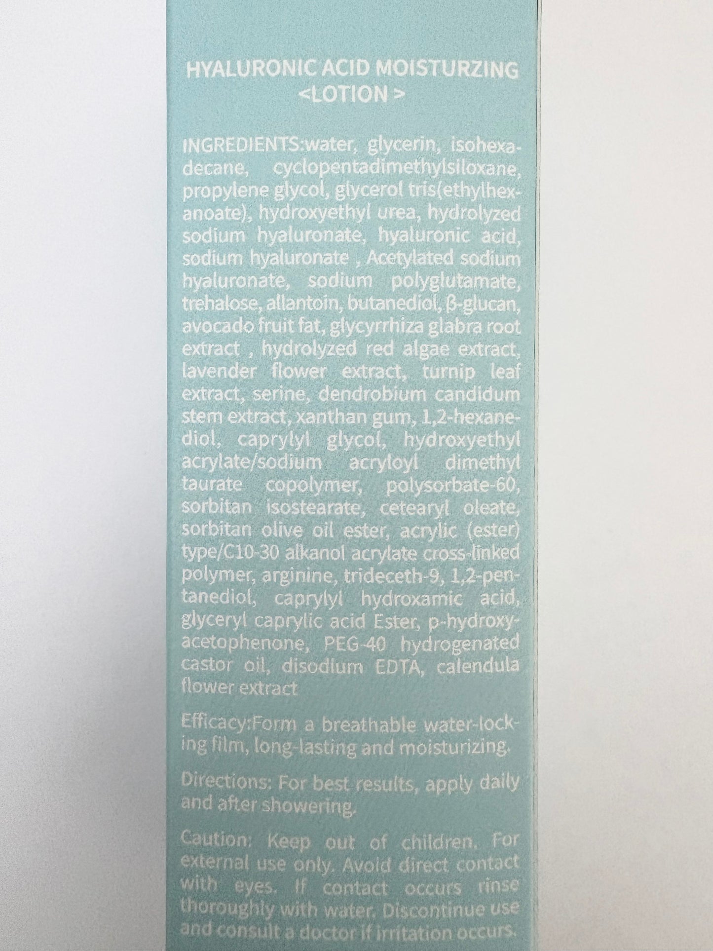 Vain’s Unisex Hyaluronic Acid Lotion