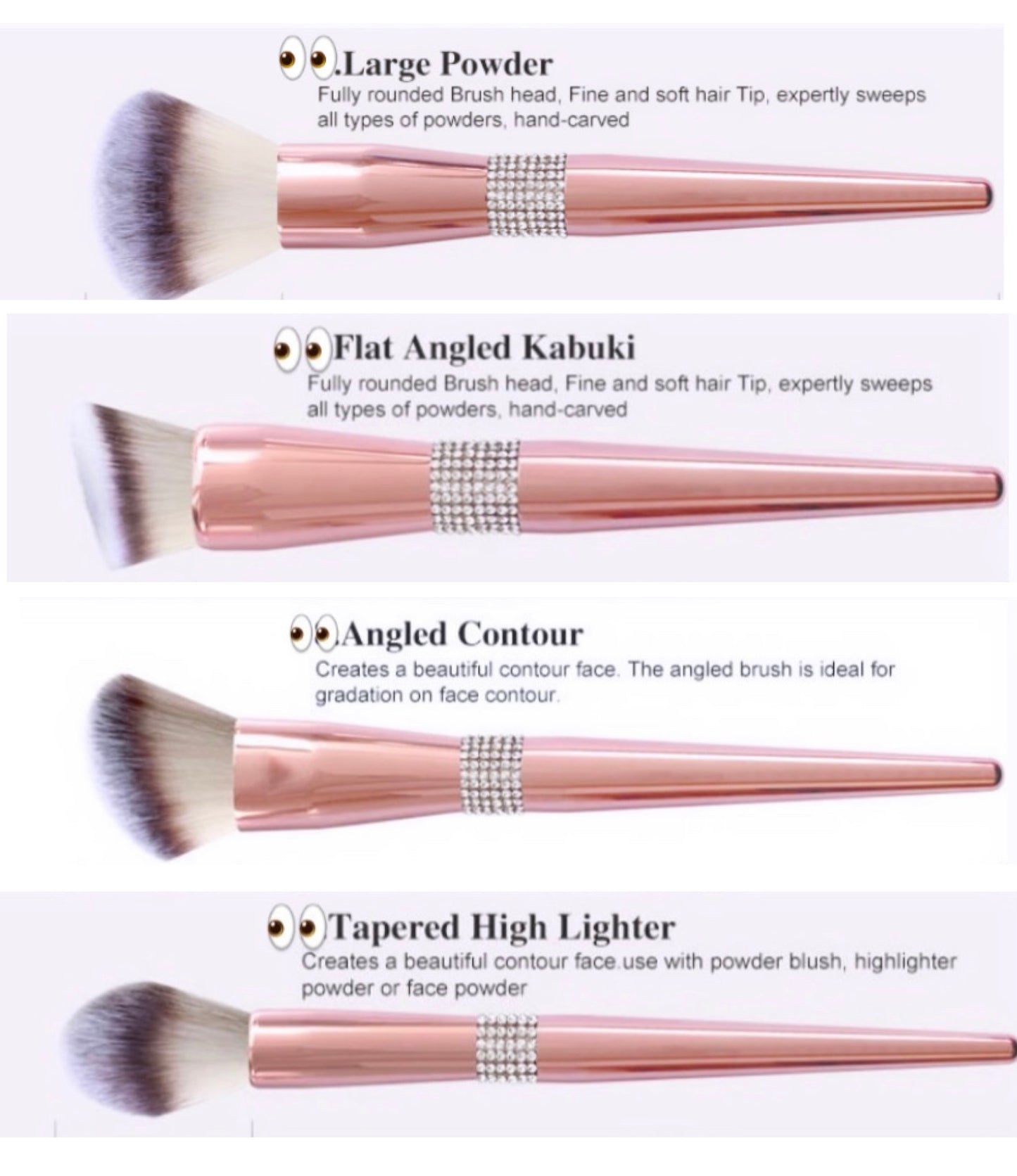 Brush Me Vain- Eye & Face Brush Set