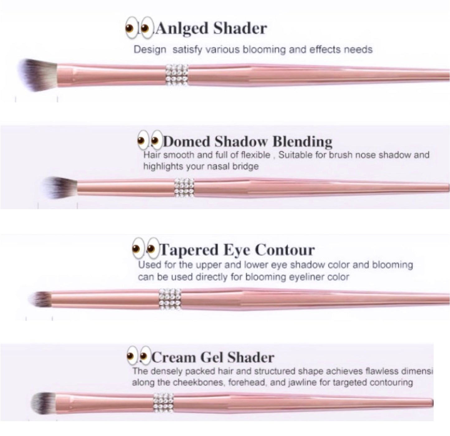 Brush Me Vain- Eye & Face Brush Set