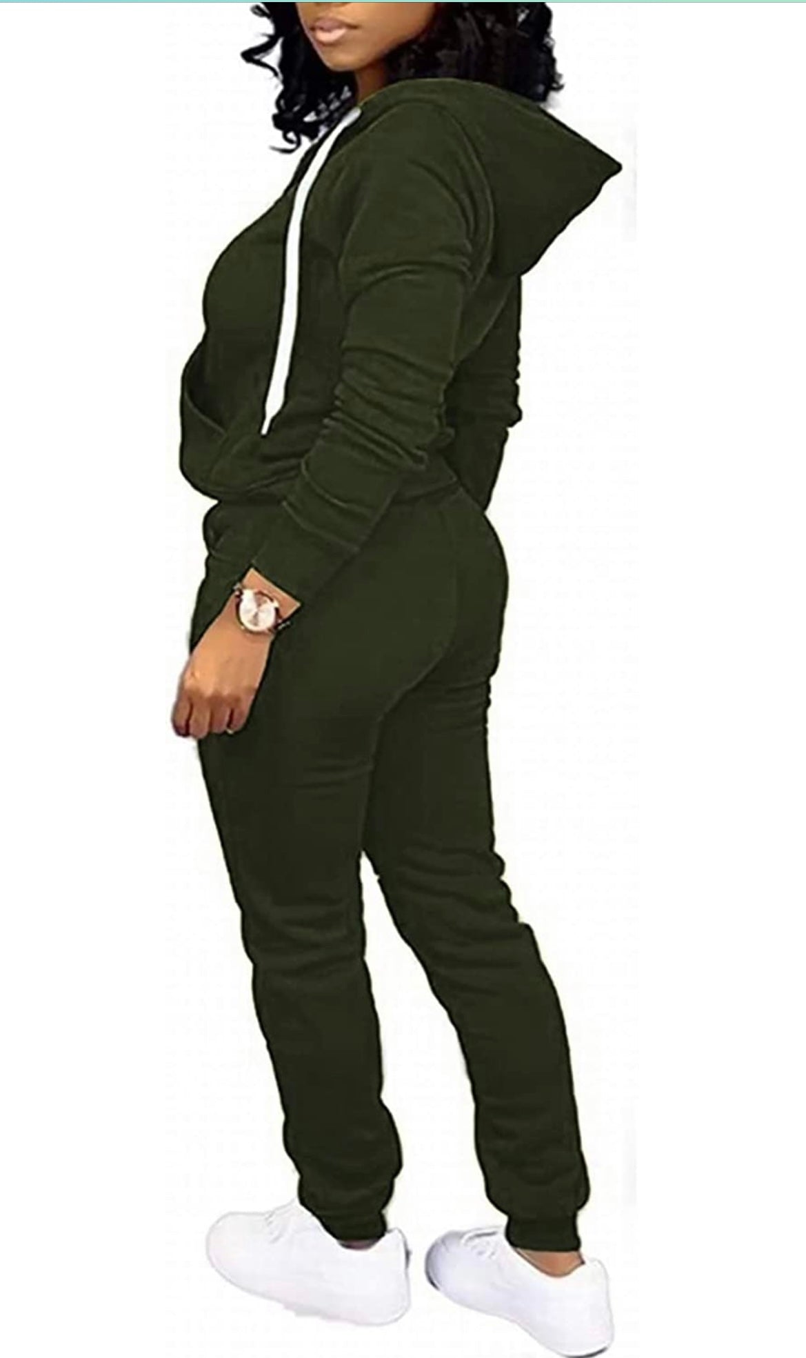 Vain’s Green 2 Piece Sweatsuit Pocket Hoodie